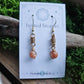 Bronze Curlicue Earrings - Sunstone