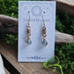 Bronze Curlicue Earrings - Labradorite