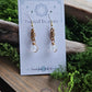 Bronze Curlicue Earrings - Moonstone