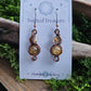 Copper Phase Earrings - Rutile Quartz & Citrine