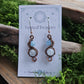 Copper Phase Earrings - Aquamarine & Quartz