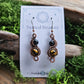 Copper Phase Earrings - Black Tourmaline & Tigers Eye