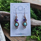 Copper Phase Earrings - Amethyst & Amazonite