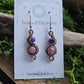 Copper Phase Earrings - Amethyst & Rose Quartz