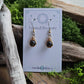 Bronze Dew Drop Earrings - Tektite
