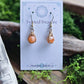 Bronze Dew Drop Earrings - Sunstone