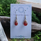 Bronze Dew Drop Earrings - Carnelian