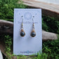 Bronze Dew Drop Earrings - Larvikite