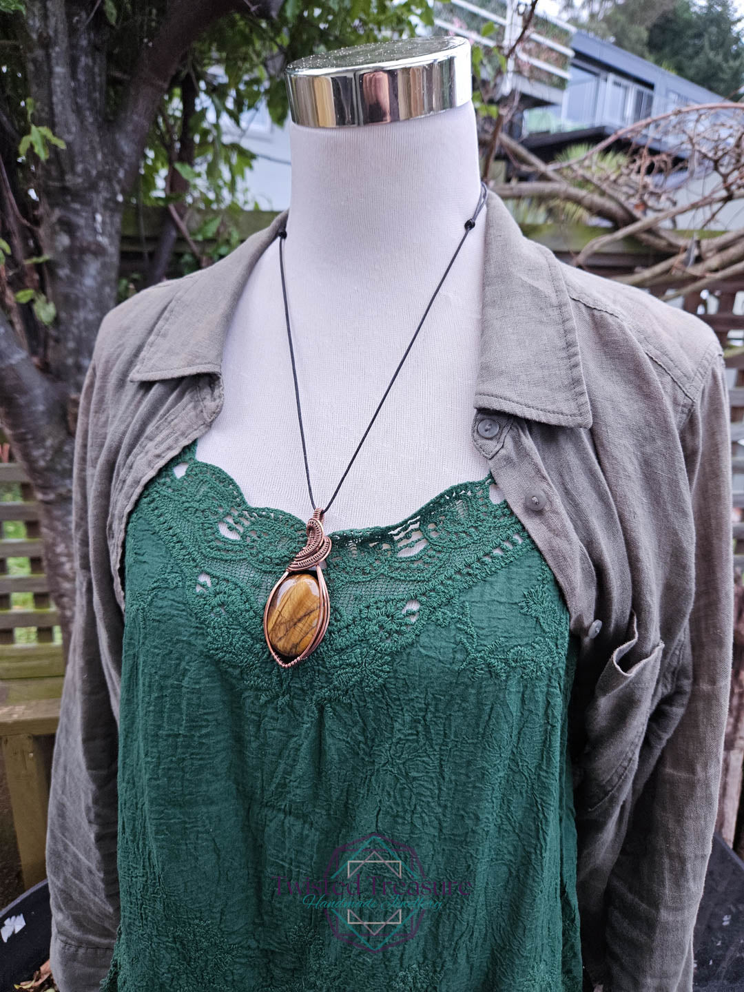Tiger's Eye Copper Necklace
