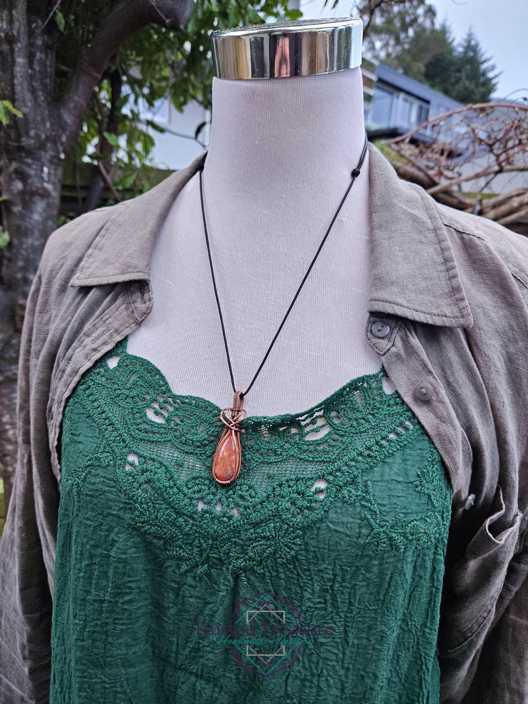 Sunstone Copper Necklace