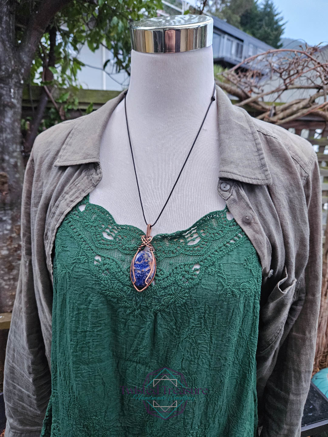 Sodalite Copper Necklace