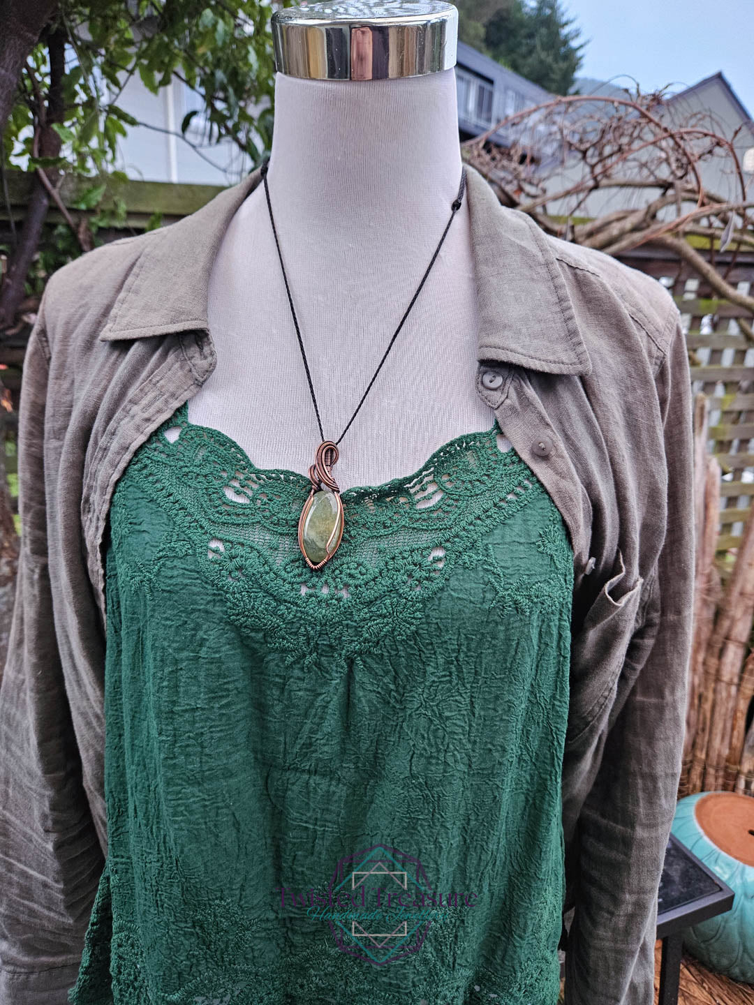 Aquamarine Copper Necklace