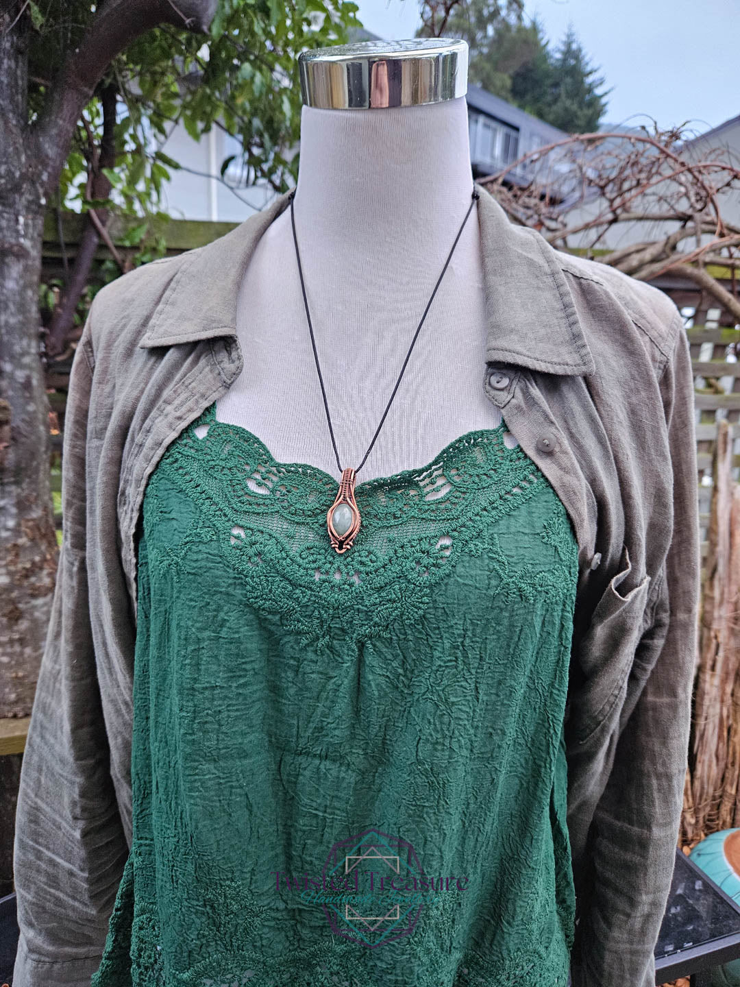 Aquamarine Copper Necklace
