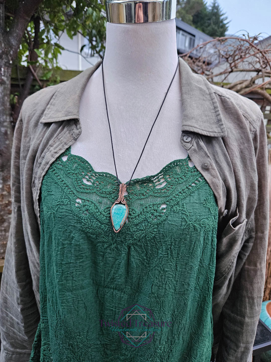 Amazonite Copper Necklace