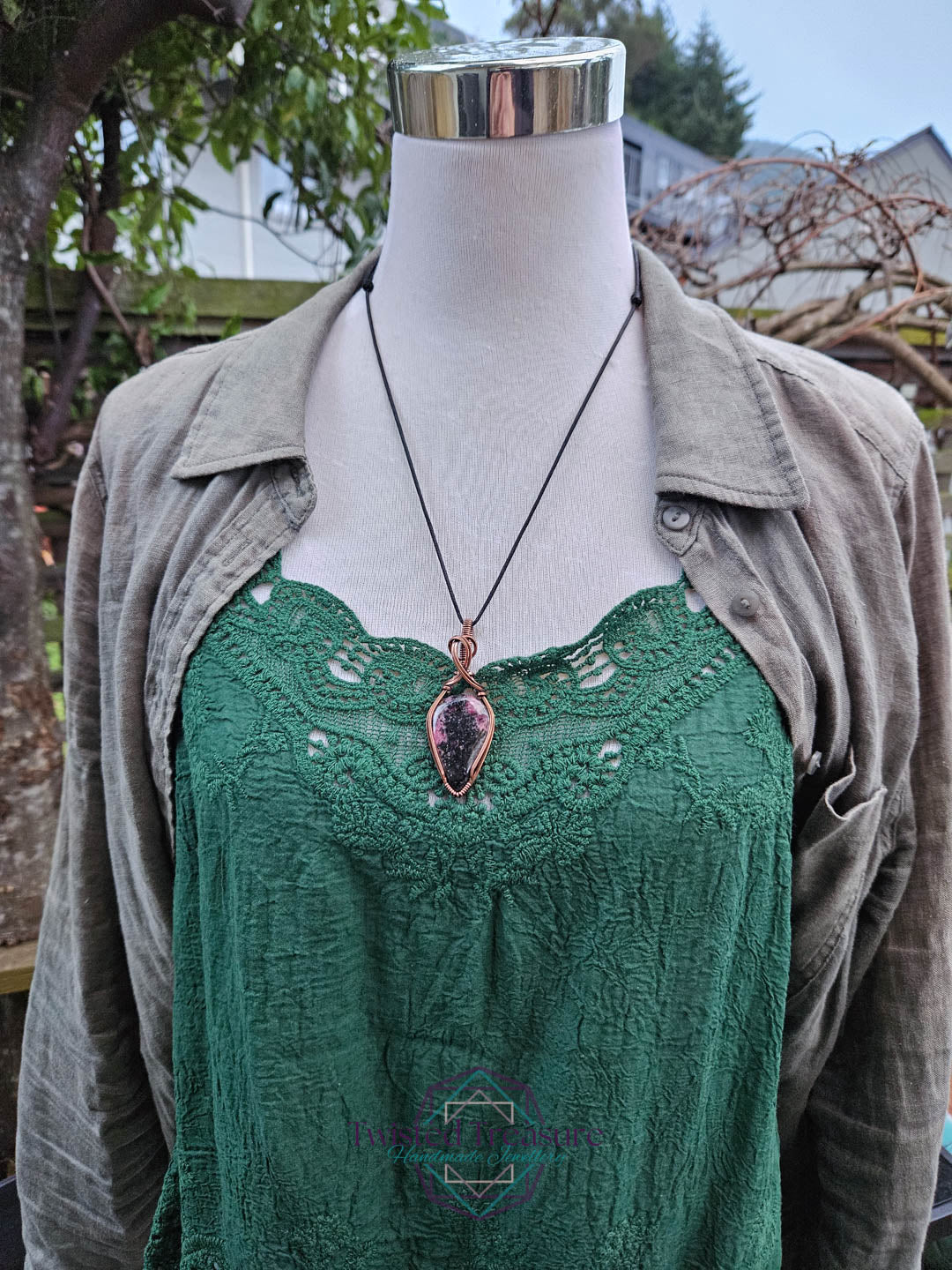 Rhodonite Copper Necklace