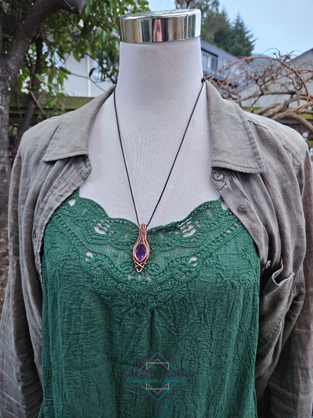 Amethyst Copper Necklace