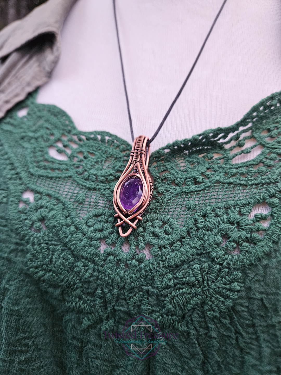 Amethyst Copper Necklace