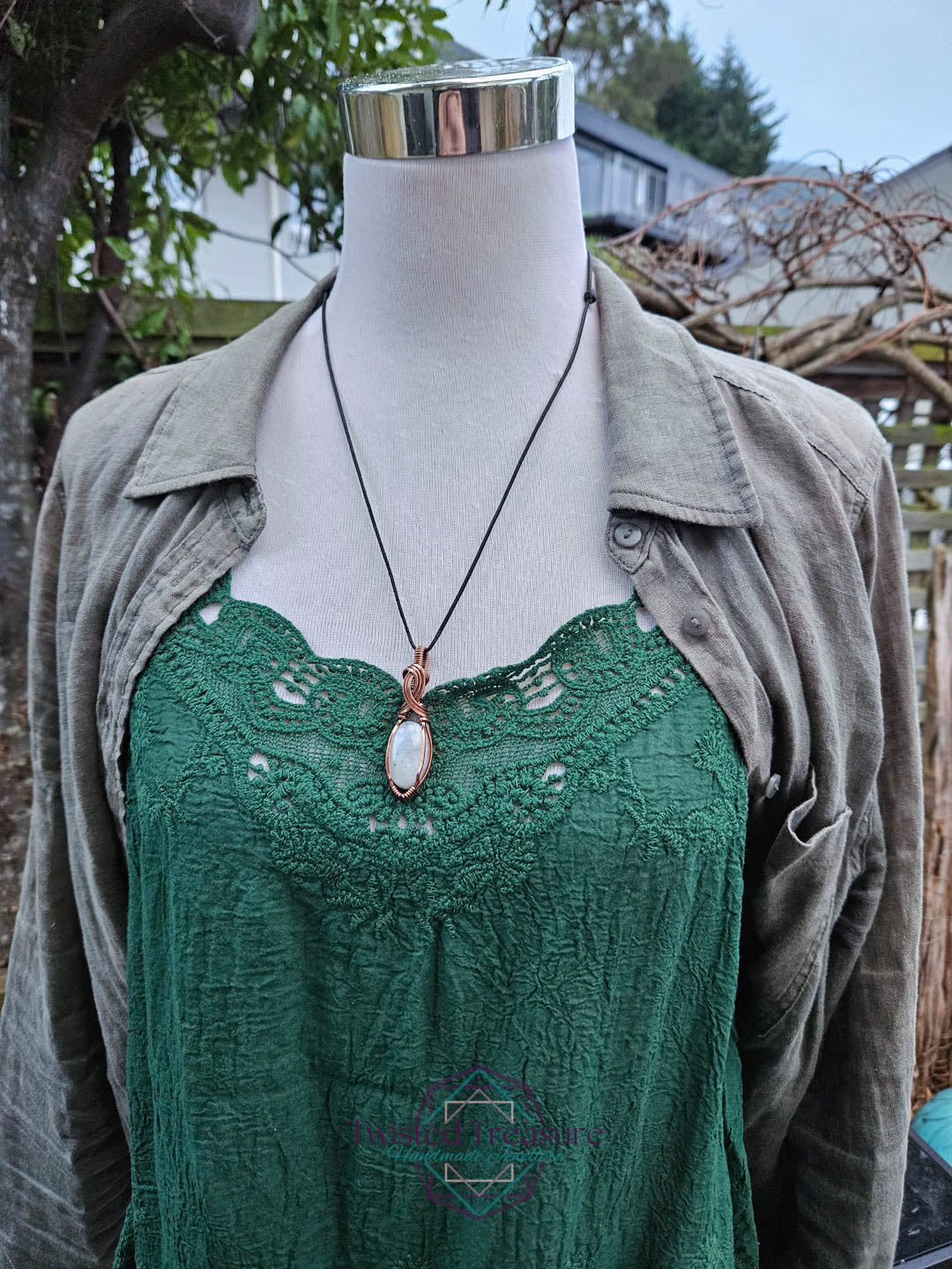 Moonstone Copper Necklace
