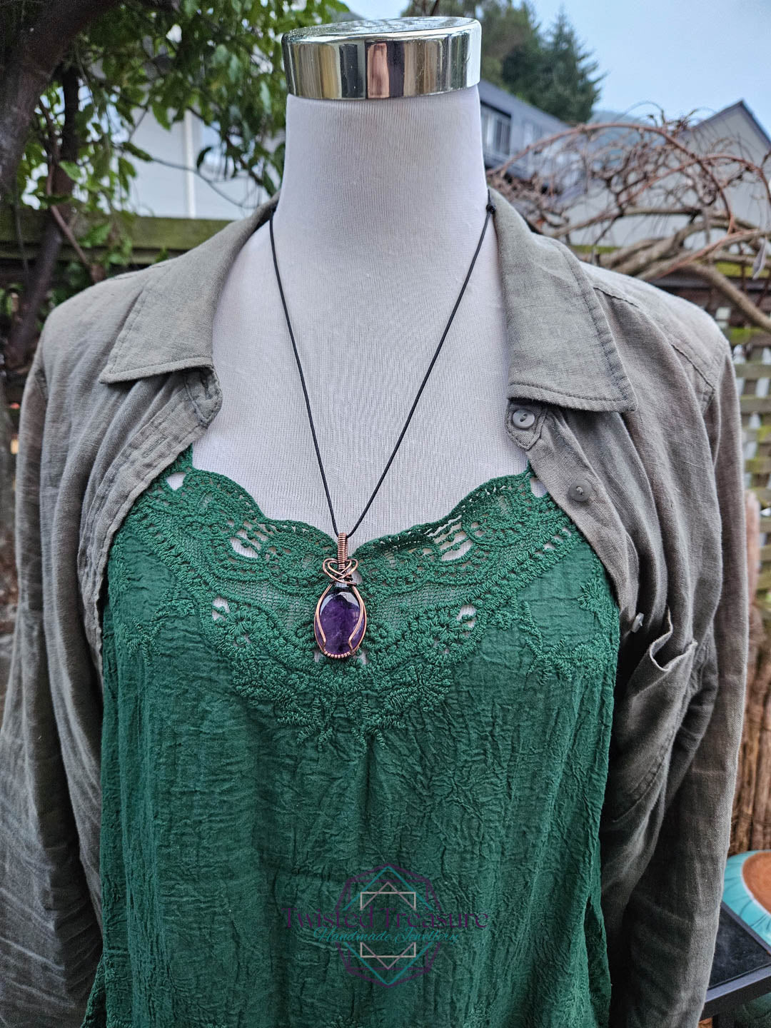 Amethyst Copper Necklace