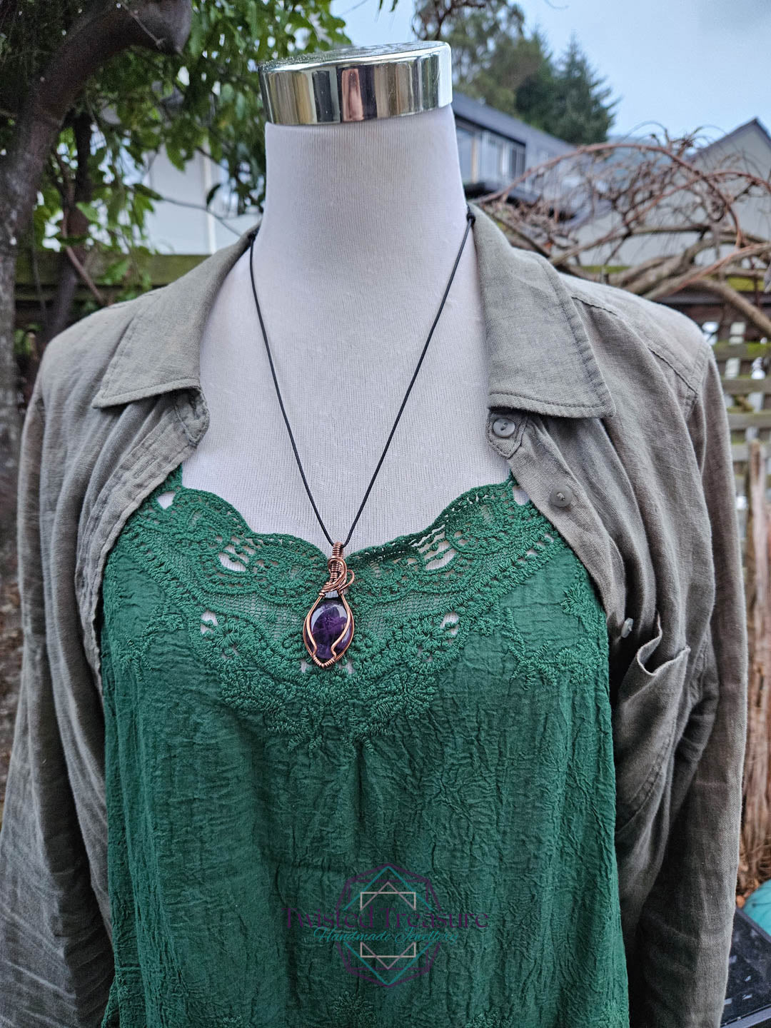 Amethyst Copper Necklace