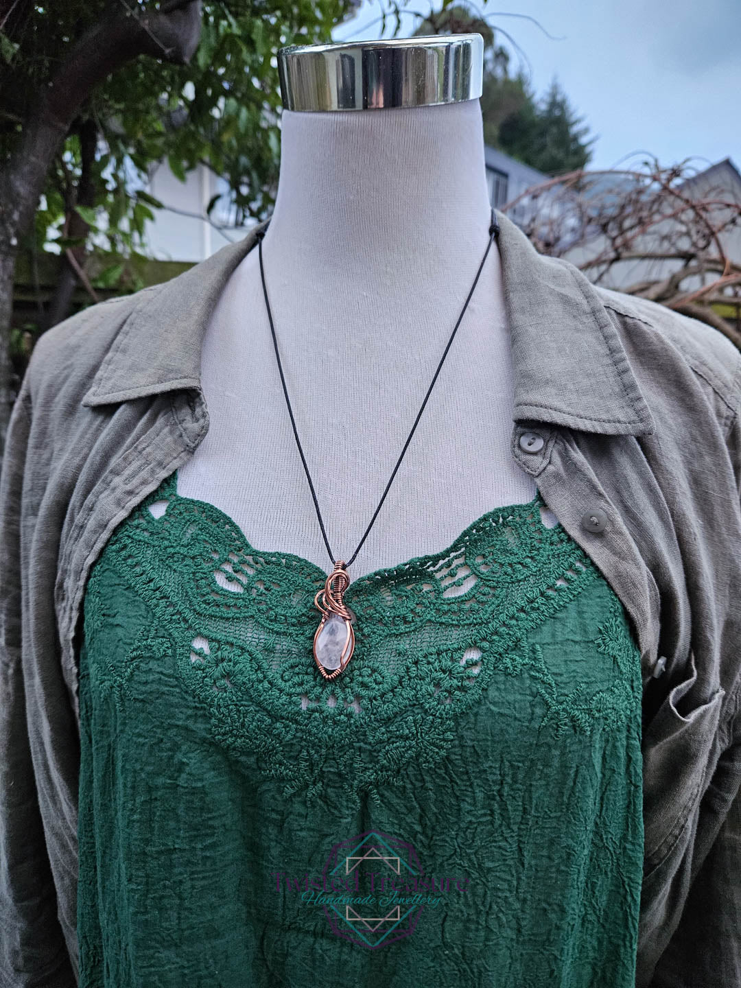 Rose Quartz Copper Necklace