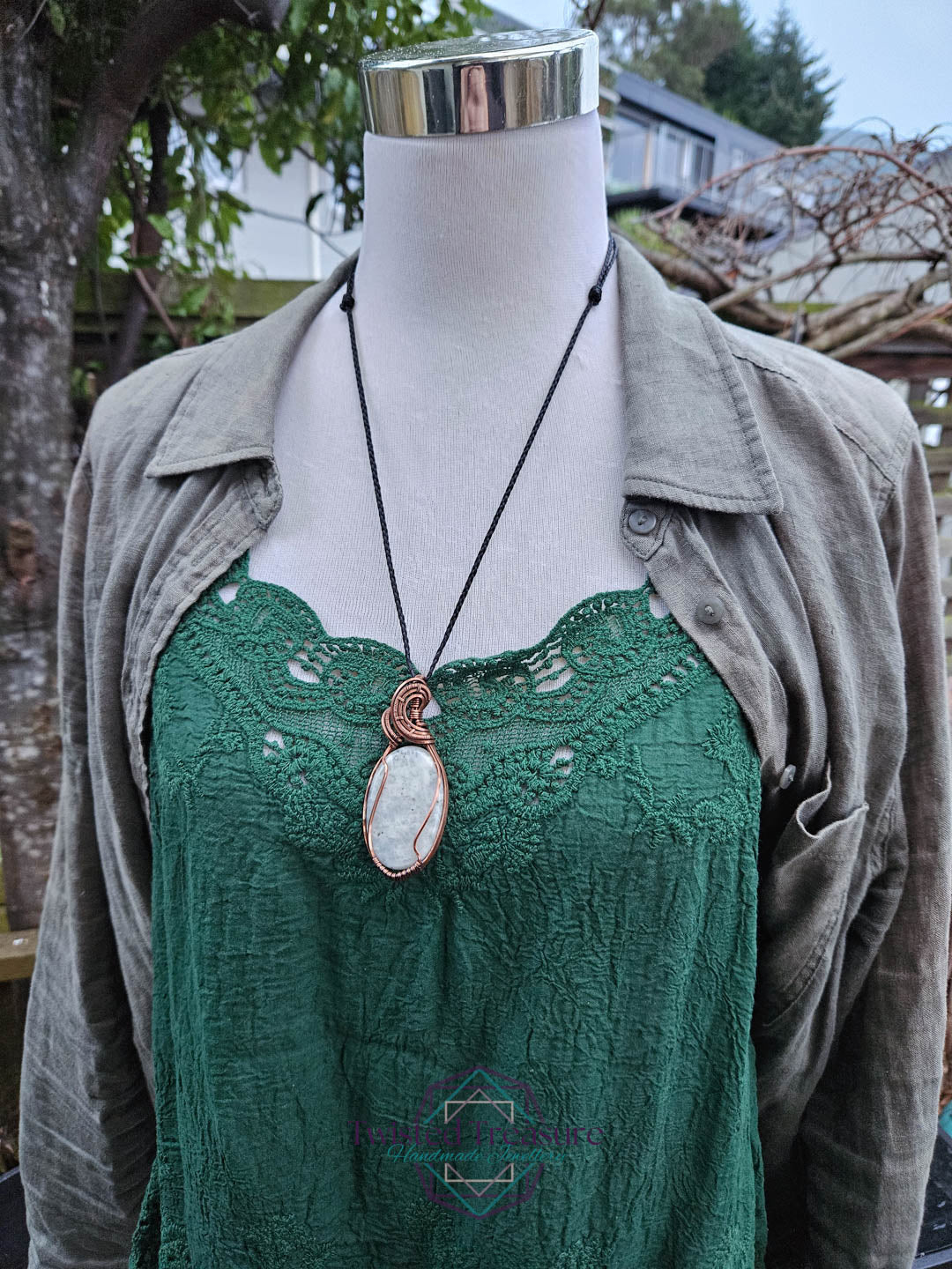 Moonstone Copper Necklace