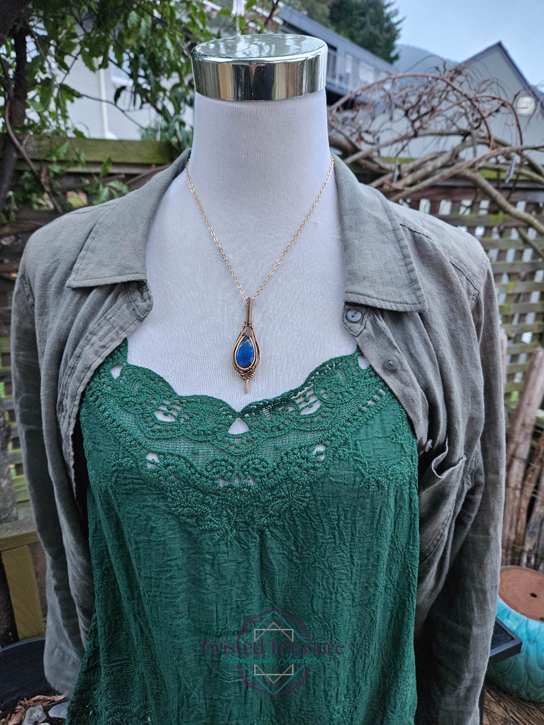 Labradorite Bronze Necklace
