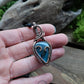 Labradorite Copper Heart Necklace