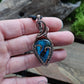 Labradorite Copper Heart Necklace