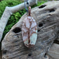 Morganite and Copper Tree of Life Necklace