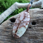 Morganite and Copper Tree of Life Necklace