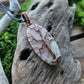 Morganite and Copper Tree of Life Necklace