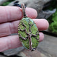 Vesuvianite Copper Tree of Life Necklace