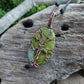 Vesuvianite Copper Tree of Life Necklace