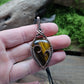 Tiger's Eye Copper Heart Necklace