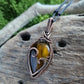 Tiger's Eye Copper Heart Necklace