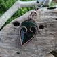 Green Aventurine Copper Heart Necklace