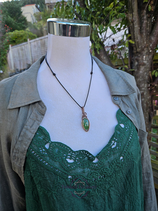 Serpentine Copper Necklace