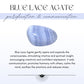 Blue Lace Agate and Copper Bracelet - 14-19.5cm Wrists