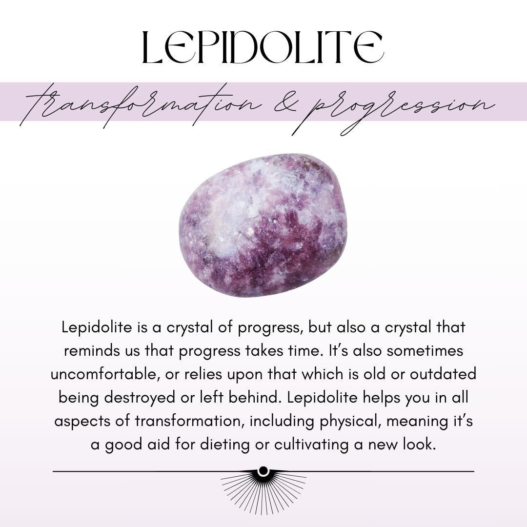 Lepidolite and Copper Bracelet - 14-19.5cm Wrists