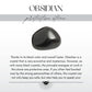 Obsidian Copper Moon Necklace