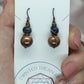 Gemstone and Copper Bauble Earrings