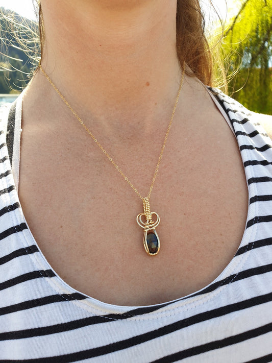 Opal and Gold Necklace