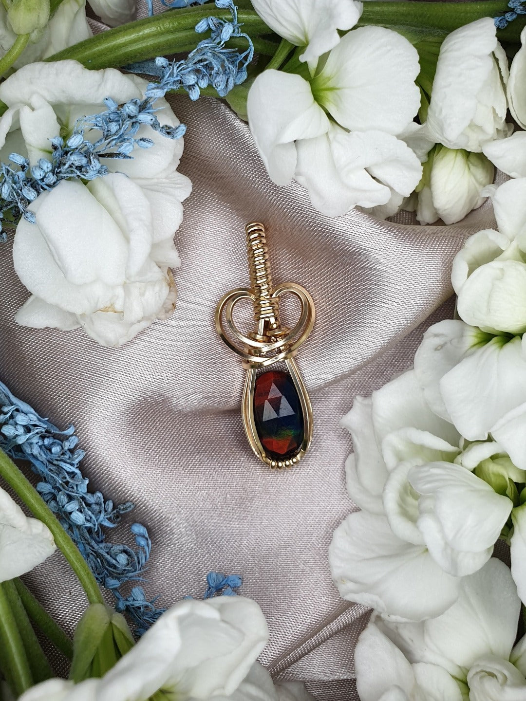 Opal and Gold Necklace