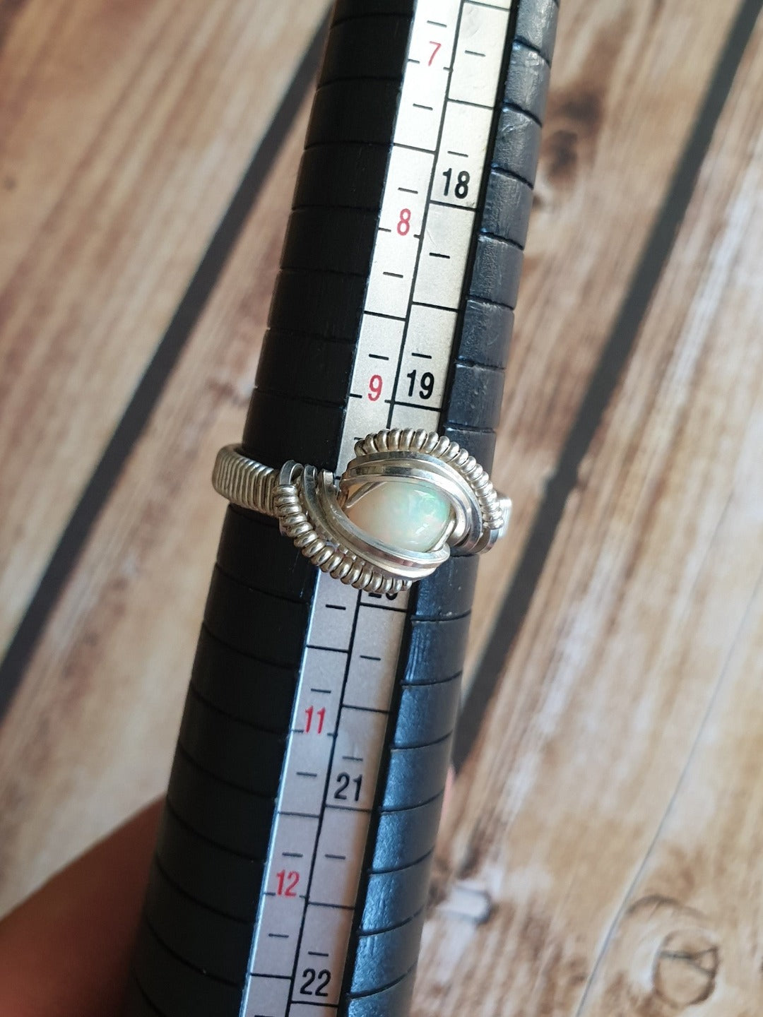 Ethiopian Opal And Silver Ring
