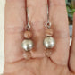 Sunstone and Silver Earrings
