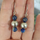 Sodalite and Silver Earrings